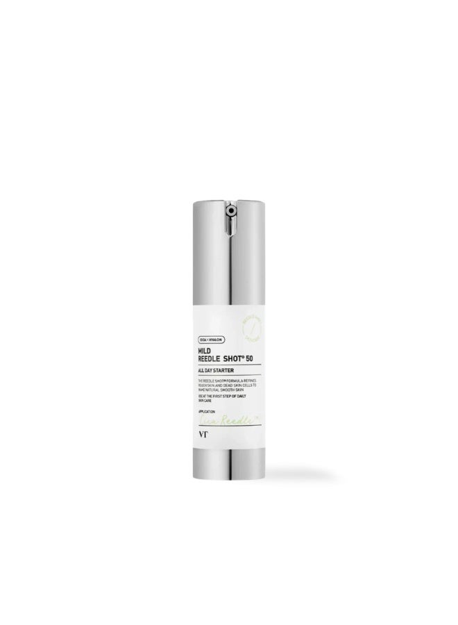 Mild Reedle Shot 50, Day and Night Repairing Essence for Dull, Tired Skin, Repair Acne and Pimples, Daily Skin Care, 50ml